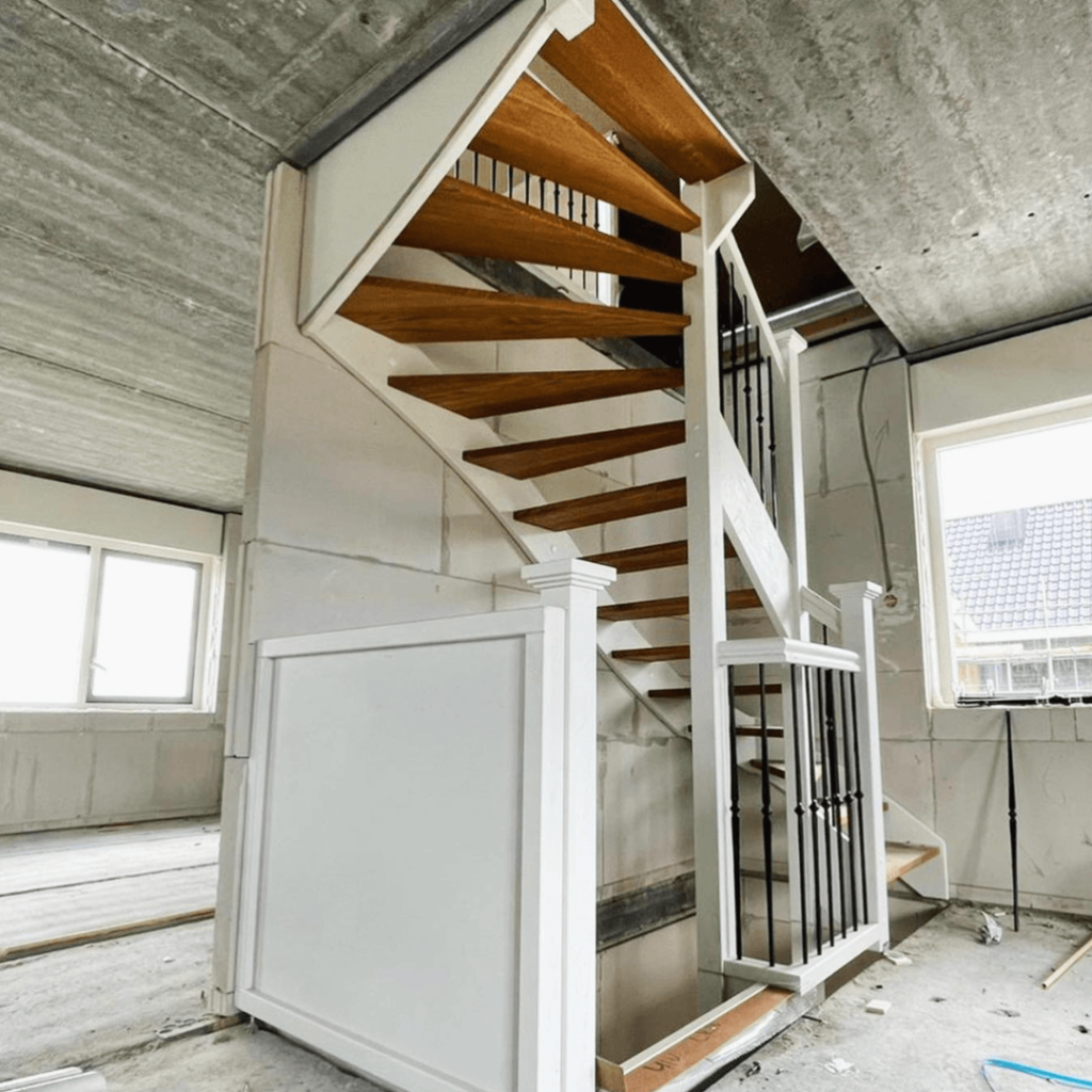 van der Pol Trappen houten trap wit